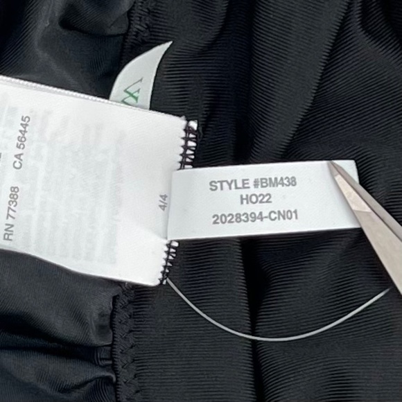 J. Crew Womens Draped Blouson One Piece Swimsuit Size 24 Black Floaty Fit Halter - Picture 12 of 13